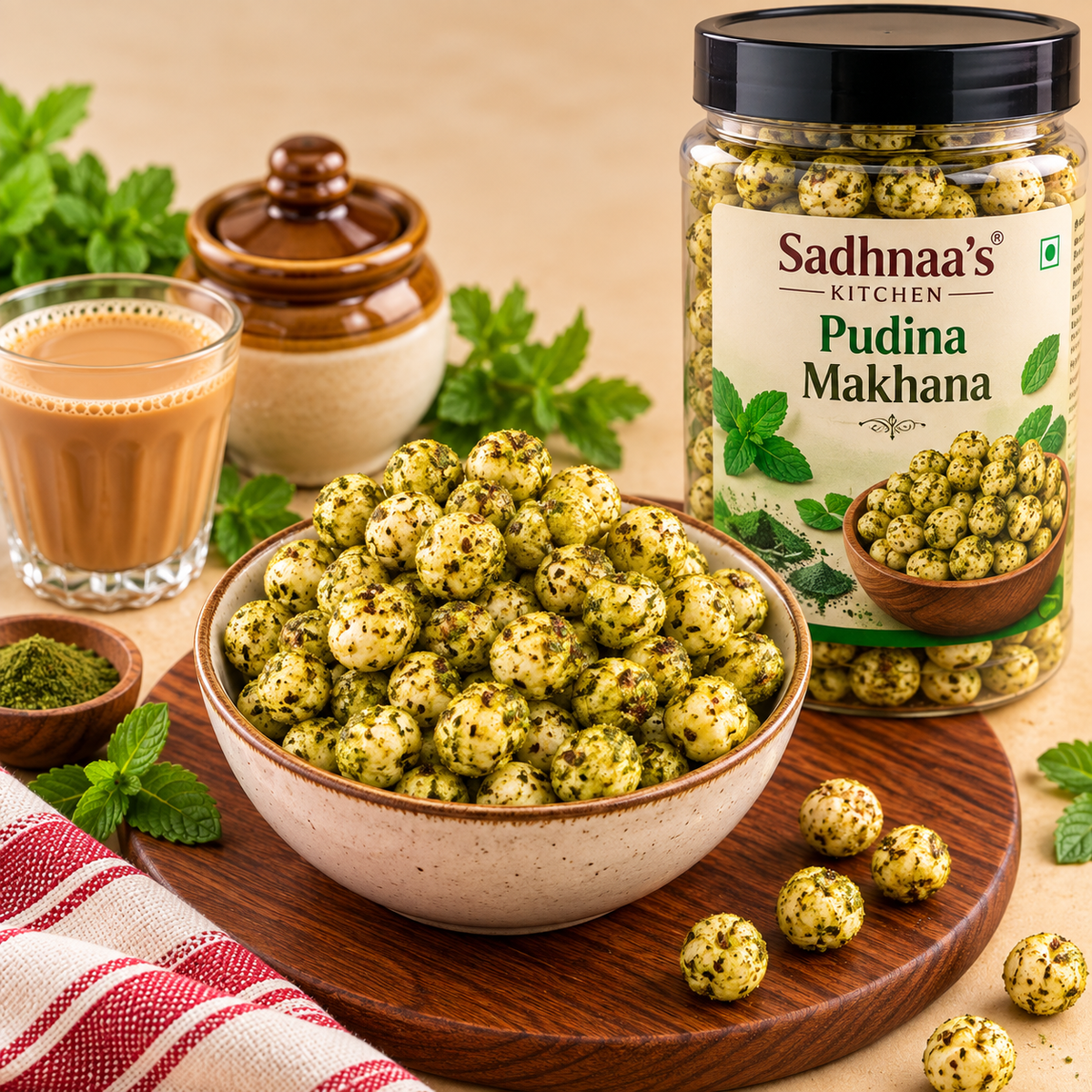 Roasted Makhana – Pudina