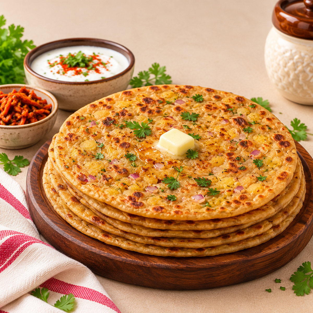 Frozen Aloo Pyaz Paratha