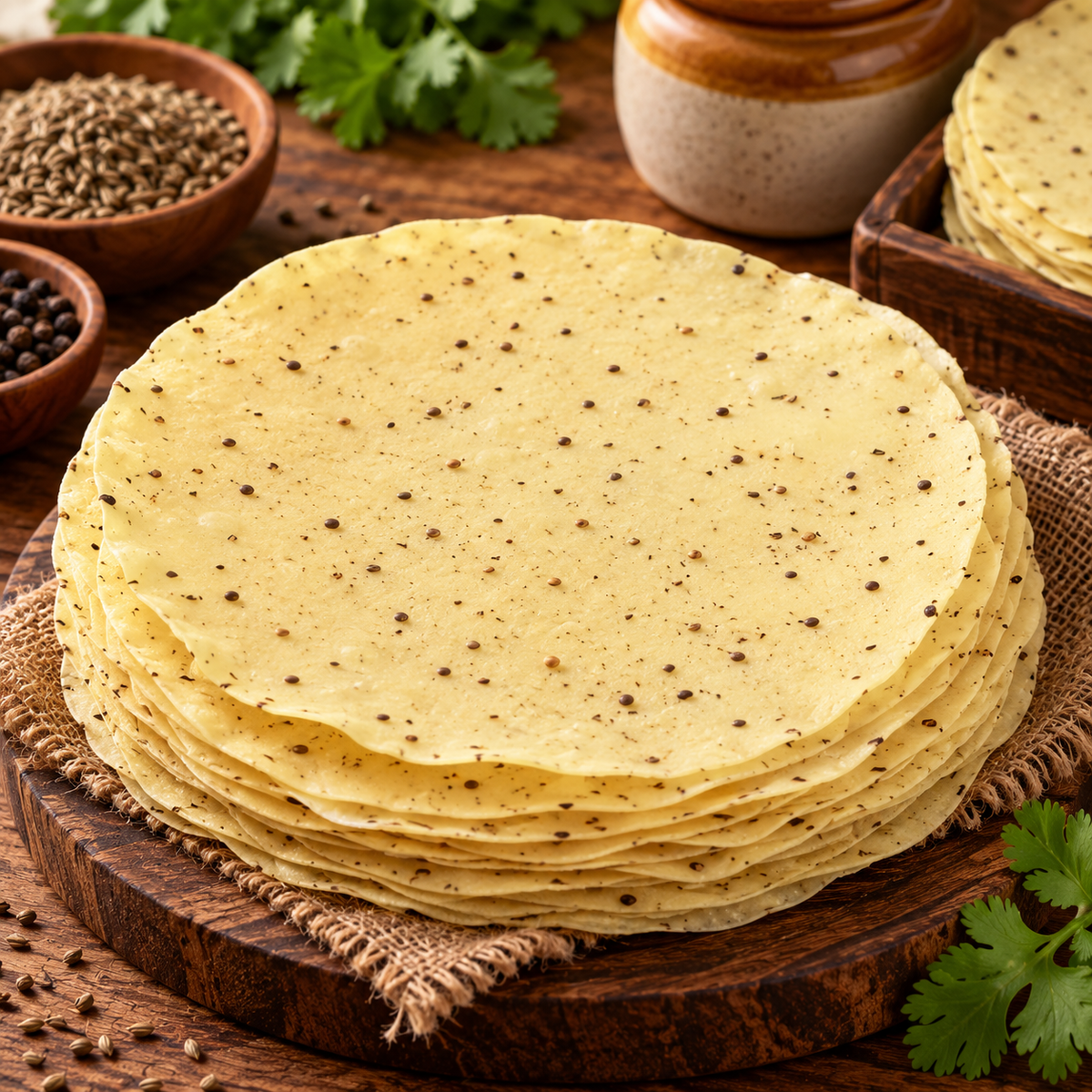 Moong Dal Papad (Sun Dried)